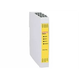 Lovato Emergency Stop Safety Relay, 24 V AC/DC, Single Channel, 4 Safety Contacts, SRBES31-44