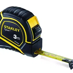 STANLEY 3 m Range Rubber & Plastic Measurement Tape, STHT43066-12-37