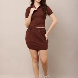Mast & Harbour Women Solid Top & Bottom Set-image-115