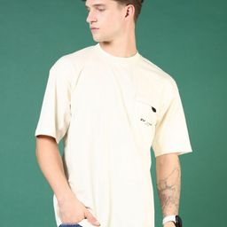 V-Mart Men Solid Round Neck Cotton Relaxed Fit T-shirt-image-74