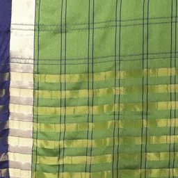 Anouk Rustic Checked Printed Zari Saree image 5