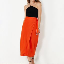 Trendyol Midi-Length Wrap Skirt-image-47