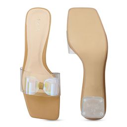 Inc 5 Party Embellished Open Toe Block Sandal with Buckles image 5