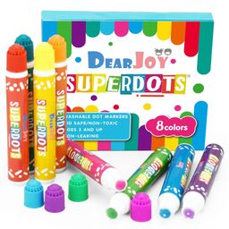 DearJoy Super Dot Markers Multicolor - 8 Pieces-28
