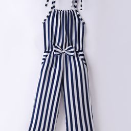CrayonFlakes Sleeveless Striped Jumpsuit - Offwhite-image-85