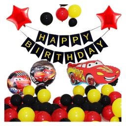 Bubble Trouble Cars theme Birthday Party Decoration Set of 66 Pcs-image-23