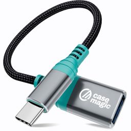 case-magic USB C to USB A 3.0 Female OTG Cable Adapter Converter | 15W Fast Charging, 5Gbps Data Speed, Nylon Braided, Aluminum Shell for Smartphones, Laptops, Tablets, MacBook & All Type C Devices-13