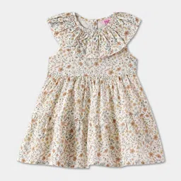 R&B Floral Print Fit & Flare Dress-image-47