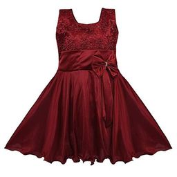 Wish Karo Embroidered A-Line Dress-image-83