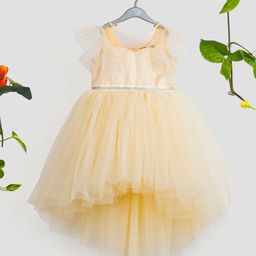 Toy Balloon kids Girls Puff Sleeve Net Fit & Flare Dress-image-71