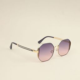 IDOR Women Fashion Round Sunglass with UV Protected Lens IDOR-2473-PNK-46