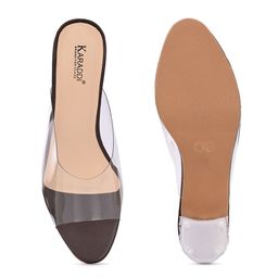 KARADDI Trasnparent Block Peep Toe image 5