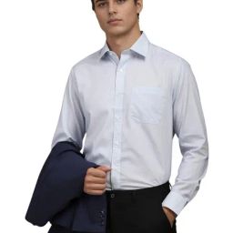 Louis Philippe Blue Cotton Regular Fit Printed Shirt-picture-39