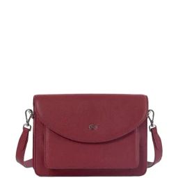 You & Vee Wine Solid Medium Sling Handbag-8