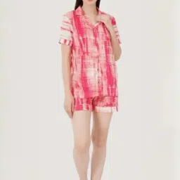 Urban Sundari Pink Casual Fit Printed Short Set-picture-18