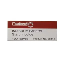 Qualigens Indikrom Papers Starch Iodide 100 Leaves for Scientific Experiments, 38444-91