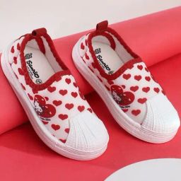Kidsville Kids Red Plimsolls-image-13