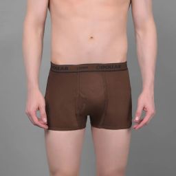 Dollar Lehar Assorted Cotton Regular Fit Trunks - Pack Of 2 image 4