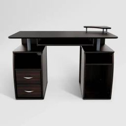 Godrej Interio Dark Walnut Brown Particle Board Study Table-82