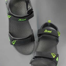 Paragon Men's Grey & Green Floater Sandals-image-75