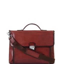 Eske Men Maroon Solid Leather Laptop Bag-51