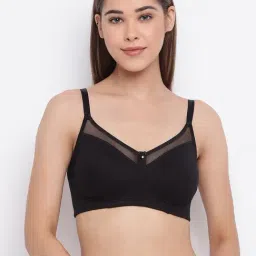 Enamor Black Non Wired Non Padded T-Shirt Bra-image-11