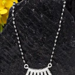 Clara Ayla 92.5 Sterling Silver Mangalsutra-image-11