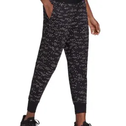 Adidas Black & White Printed W Win Joggers-picture-11