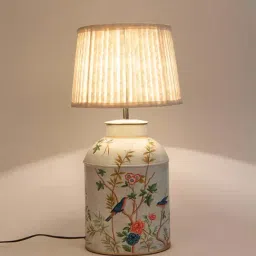 Fabindia Devan Multicolor Metal Table Lamp without Shade - Set of 1-image-52
