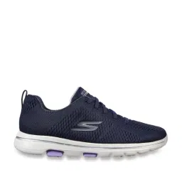 Skechers Women's GO WALK 5 - LAKE VIEWS Navy Lavender Walking Shoes-image-21