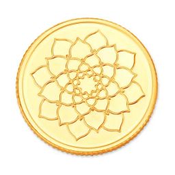 Mia by Tanishq Lotus 22k (916) 8gm Gold Coin-image-7