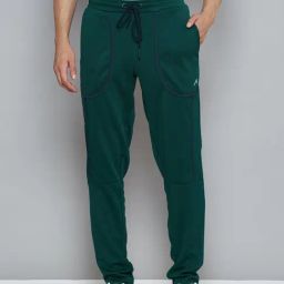 ALCIS Green Slim Fit Trackpants-image-58