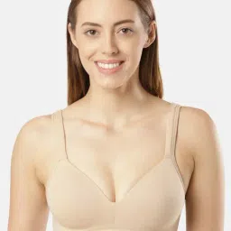 Jockey FE57 Women's Wirefree Padded Super Combed Cotton Elastane Full Coverage Lounge Bra-picture-44