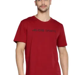 ALCIS Red Regular Fit Printed Sports T-Shirt-picture-14