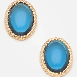 Sohi Gold Plated Party Designer Stone Stud Earrings-5