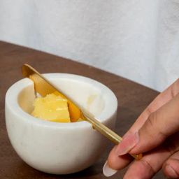 Muun Home White Marble Butter Dish-46