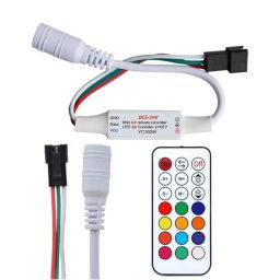 DC5-24V Mini RF Remote LED Controller 21 Key RF Remote LED Controller WS2811 WS2812B LED Dream Color Strip Light Remote Wireless Remote ControlMini Remote Controller For LED Strip Lights - RS5290DC5-24V Mini RF Remote LED Controller 21 Key RF Remote LED Controller WS2811 WS2812B LED Dream Color Strip Light Remote Wireless Remote ControlMini Remote Controller For LED Strip Lights - RS5290 image 3
