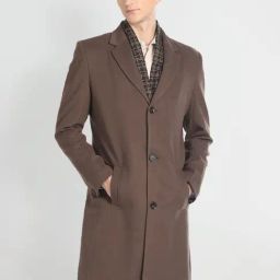 Arrow Sport Brown Regular Fit Overcoat-picture-38