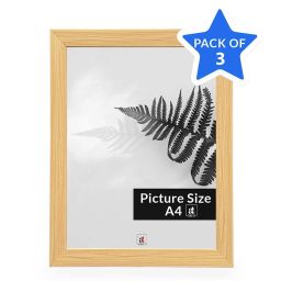 Art Street Beige Engineered Wood A4 Size Certificate & Document Photo Frames - Set of 3 image 4