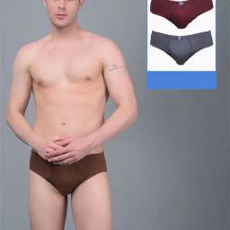 Dollar Lehar Assorted Cotton Regular Fit Briefs - Pack Of 3-image-38