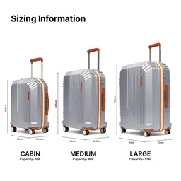 uppercase Vector Textured Hard-Sided Large Trolley Bag image 2