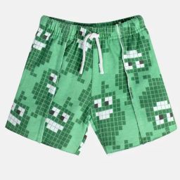 Miniklub Green Knit Regular Checks Shorts-image-19