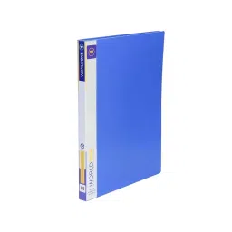 Worldone F/C Size Blue 0.8 mm Thick PP Sheet Spring Kobra File for Keeping Documents, RF012F-4