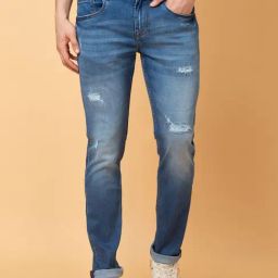 Being Human Blue Slim Fit Distressed Jeans-image-31