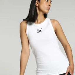 Puma White Self Pattern Top-image-57