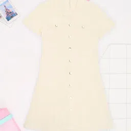 Pantaloons Junior Girls Cream Dress-picture-25