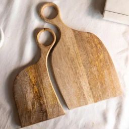 Muun Home Brown Mango Wood Yin-Yang Platter-40