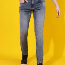 Belliskey Grey Denim Skinny Solid Jeans-image-84