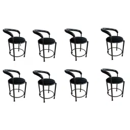 MRI Enterprise Fabric Fabric Stool Black (Set of 8 Pcs)-34