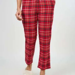 Dreamz by Pantaloons Red Cotton Chequered Pyjamas-picture-31